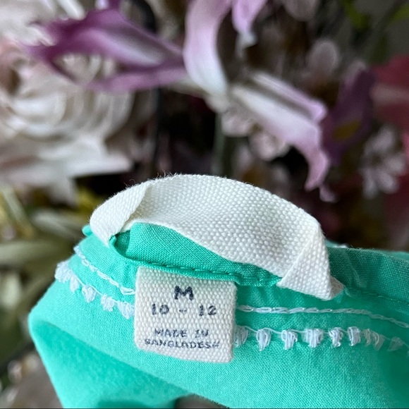 •Land's End Kids• Lightweight Aqua Green Tunic/Swim Cover-Up - Size 10-12 - Picture 3 of 8